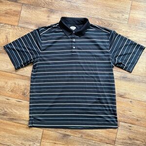 Callaway Men's Performance Striped Golf Polo - Black/Blue/White